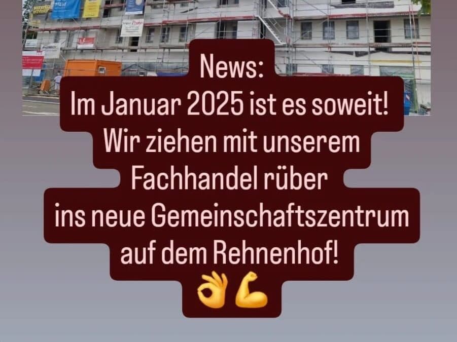 Wir ziehen um!